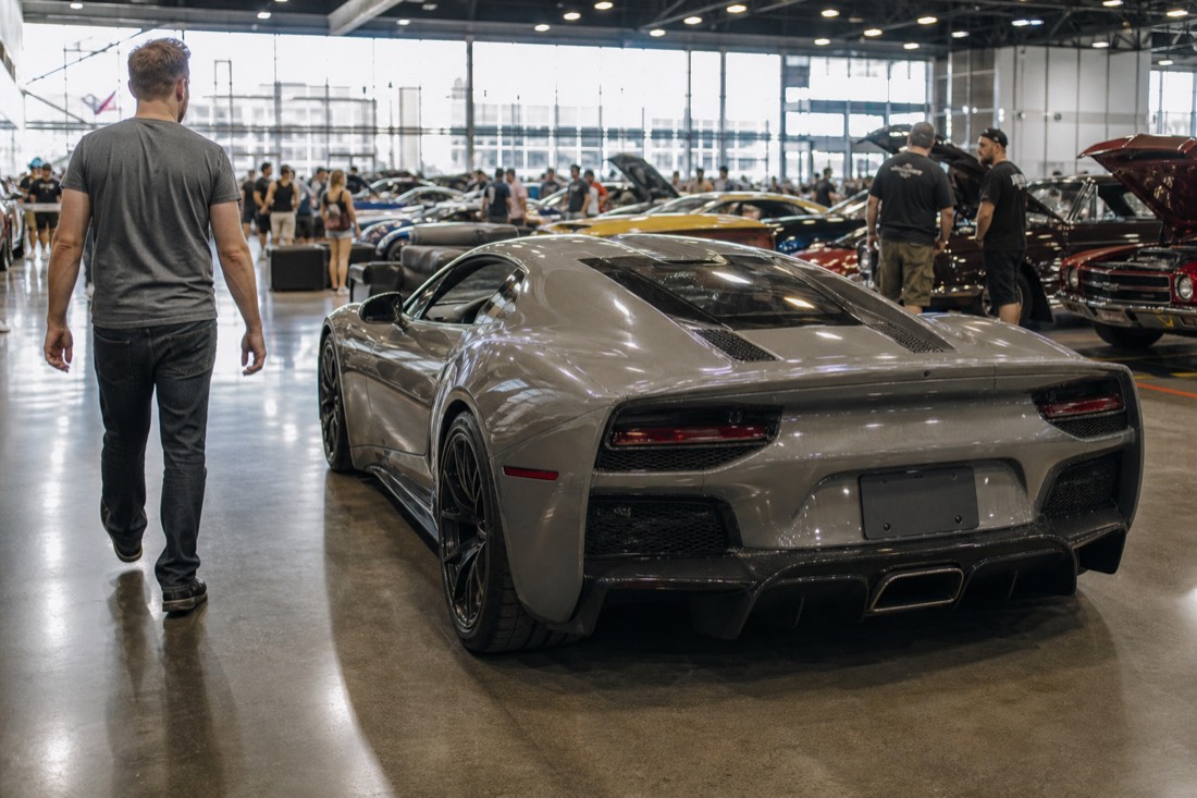 What can you do at one track in a single day, at the Shelby American Heritage Center, Las Vegas